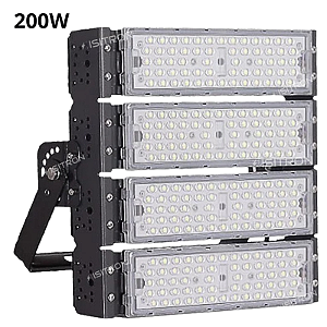 Refletor LED 200W Fator 100% IP67 Modular Branco Frio