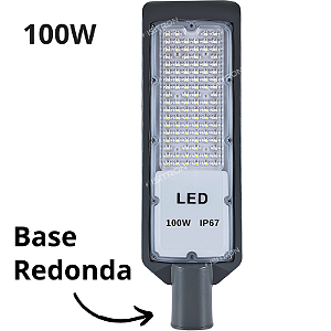 Luminária Led 100W Smd IP67 Base Redonda uso geral