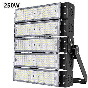 Refletor LED 250W Fator 100% IP67 Modular Branco Frio