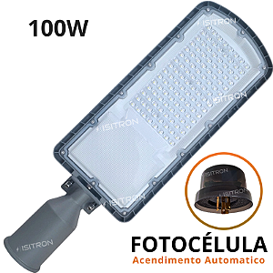 Luminária 100W Com (DPS) Proteção Contra Surto Base Redonda Relé Fotocélula Led SMD 160LM/W uso geral