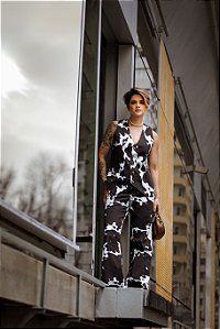 CALÇA PANTALONA COW PRINT