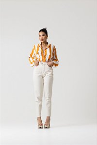 CALÇA MOM OFF WHITE
