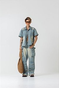 CALÇA CARGO MÚLTIPLOS BOLSOS