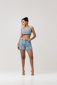 SHORT CLEAN DENIM