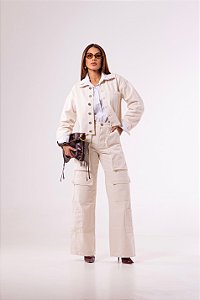 CALÇA CARGO OFF WHITE