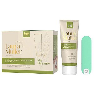 Kit Lubrificante e Vibrador recarregável by Laura Muller