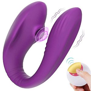 Vibrador de Casal Duplo com Controle Remoto - Recarregável