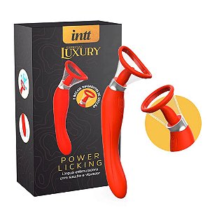 Power Licking Vibrador recarregável com Sugador 3 em 1 Luxury
