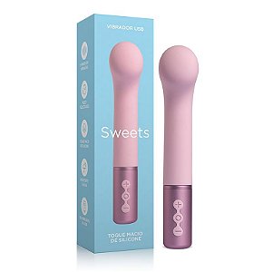 Vibrador recarregável Sweets S4 - 5 Modos de Vibração - Toque Macio