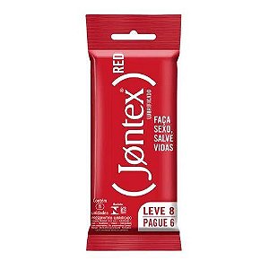 Preservativo Jontex RED Lubrificado 8 Unidades