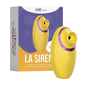La Sirena Estimulador Clitoriano de Onda de Pressão Amarelo Recarregável