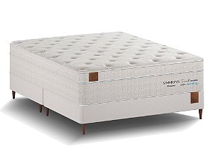 Cama Box com Colchão Casal King Koil Extended Life Látex - 138x188