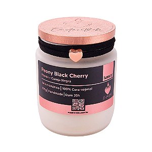 Vela Peony Black Cherry 190g | Peônia + Cereja Negra