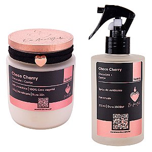 Vela & Home Spray Choco Cherry | Chocolate + Cereja | Combo