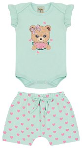 Conjunto ribana com elastano