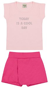 Conjunto blusa MM e shorts saia Favo Portugal