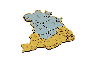 Pindorama - Mapa Do Brasil Quebra-Cabeça Geografia e História