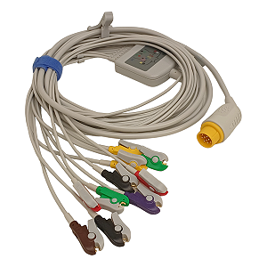 Cabo Ecg 10 Vias Compatível Dixtal Ep-12