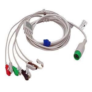 Cabo ECG 5 Vias Garra Prolife C12/C100/C120/C150 - 12 Pinos