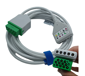 Cabo Ecg Tronco Para 5 Vias Ge Dash - 11 Pinos