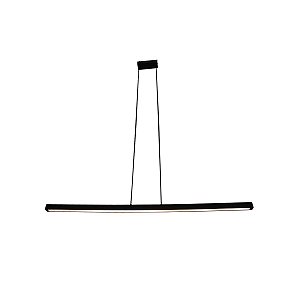 Luminária pendente linear 114x2,5cm  28w 3000k led integrado