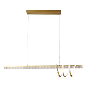 Lustre Pendente 100cm 28w Led Integrado 3 em1 Dourado Bivolt