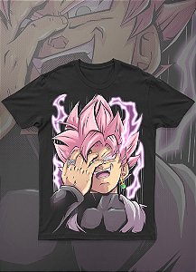 CAMISA GOKU BLACK ALGODÃO 30.1 PENTEADO