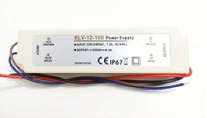 ELV-12-100 DRIVER P/ LED 12V / 8,3A IP67- PLASTICO - EMBALAGEM COM 5 UNIDADES