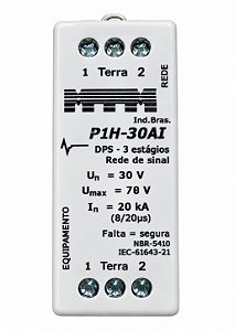 P1H-30AI PROTETETOR DPS HIBRIDO 20KA REDE INCENDIO 30V