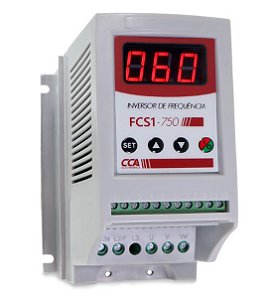 FCS1-750 Inversor de Frequência 0,75kW (1CV 220V) Monofásico 220V Saída Trifásico 220V 50/60Hz