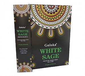 Goloka Salvia Branca (White Sage) - Incenso indiano massala