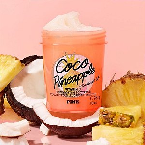 Coco Pineapple Glow-Boosting Body Scrub com vitamina C Victoria's Secret 283g