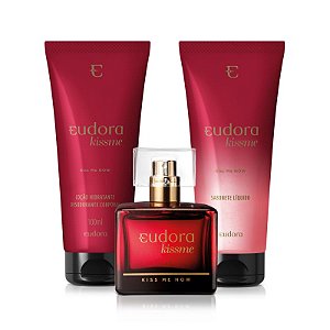 Combo Kiss Me Now: Desodorante Colônia 50ml + Loção Corporal 100ml + Sabonete Líquido 100ml