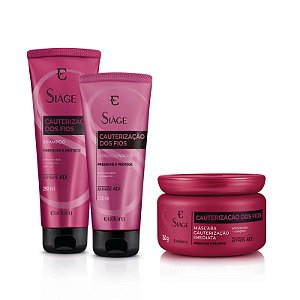 Kit Siàge Cauterização dos Fios Eudora Shampoo + Condicionador + Máscara