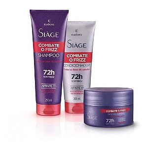 Kit Combate o Frizz Eudora Shampoo+ Condicionador+ Máscara