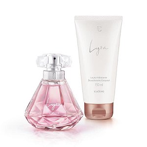 Kit Lyra Colônia Desodorante + Hidratante Desodorante + Caixa Presenteável