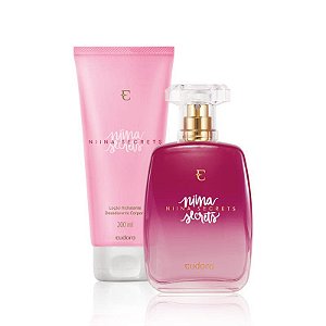 Kit Niina Secrets: Colônia + Loção Hidratante Corporal + Caixa Presenteável