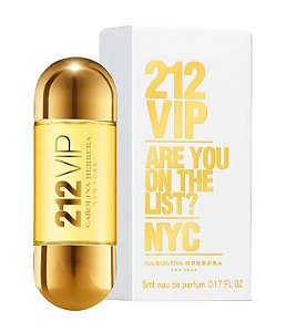 Miniatura 212 Vip Feminino Carolina Herrera Eau de Parfum 5ml