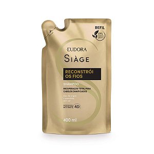 Refil Shampoo Siàge Reconstrói os Fios Eudora 400ml