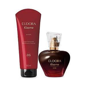 Kit Kiss Me More Eudora: Desodorante Colônia 50ml + Loção Corporal 100ml