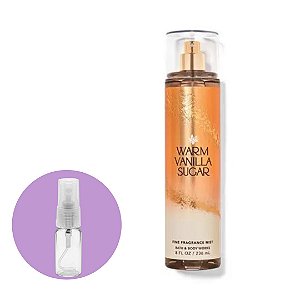 Fracionado Body Splash Warm Vanilla Sugar Bath & Body Works 10ml