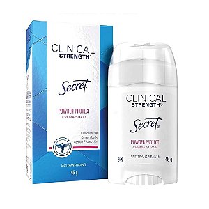 Desodorante Antitranspirante Sólido Importado Secret Clinical Strenght Powder Protect 45g