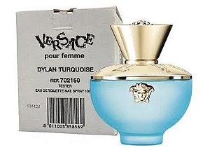 Caixa Tester Versace Dylan Turquoise Eau de Toilette - Perfume Feminino Original 100ml