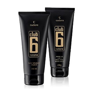 Kit Club 6 Cassino: Shower Gel 4 em 1 + Hidratante Corporal