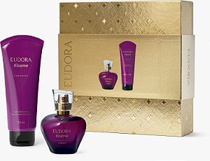 Kit Kiss Me Cabernet Eudora Colônia Desodorante + Loção Hidratante Desodorante