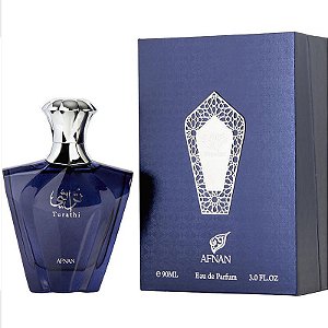 Turathi Blue Afnan Eau de Parfum - Perfume Árabe Masculino 90ml
