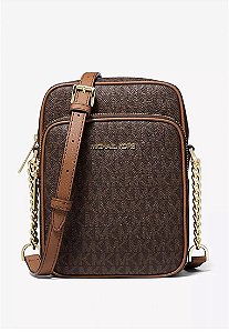 Bolsa Transversal Jet Set Marrom Michael Kors Original