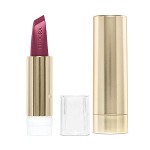 Kit Glam Amulips: Batom Rosa Autêntico 3,4g + Case Dourado