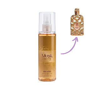 Body Splash Musk Vanilly Eau de Parfum Novalski 200ml (Inspiração Royal Amber)