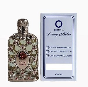 Caixa Tester Royal Amber Orientica Eau de Parfum - Perfume Árabe Unissex 80ml